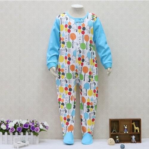 Big Boys 100% Cotton Rompers Long Sleeve Girls Sleepers One Piece Children Clothes for about 2 to 7 Years Old Baby Christmas