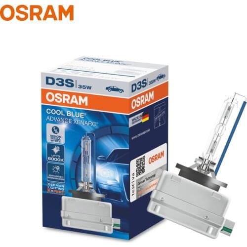 OSRAM D3S 66340CBA Xenon HID Cool Blue Advance 12V 35W 6000K Mega White Car Xenon Headlight Light Auto Original Hi/lo Beam, 1x