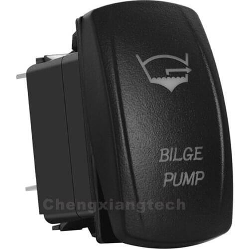On) Off On Bilge Pump Rocker Switch Auto Off Men 12V 20A Double Pole Double Throw 7 Pins Led Boat Car Toggle Switch