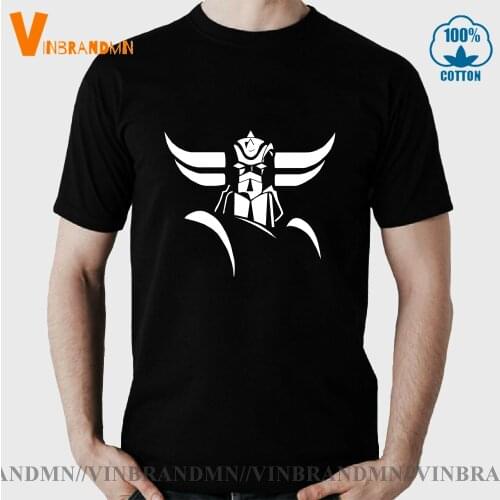 Goldorak Grendizer Mazinger Z T-Shirt Japanese Cartoon Design Summer Mens Tees Tops Short Sleeve Cotton Tshirt Hombre Camisetas