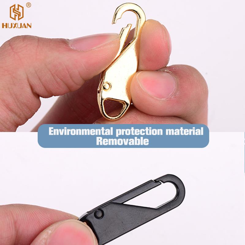 2pcs Fashion Metal Zipper Repair Kits Zippers Lightning Zippers Puller For Zipper Slider DIY Sewing Craft Sewing Kits Zip