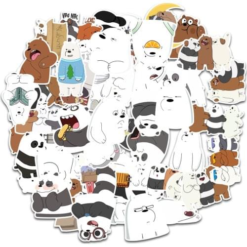 10/50pcs Cute Cartoon Bears Stickers for planners /DIY Scrapbooking sticker/waterproof adesivo notebook for school