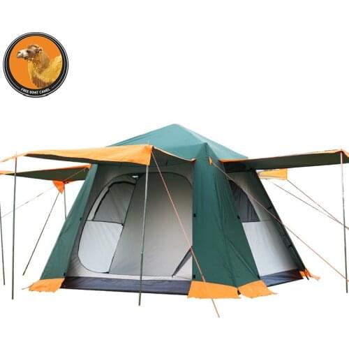 Free Boat camel Outdoor 3-4 people double family Leisure Park camping Tent