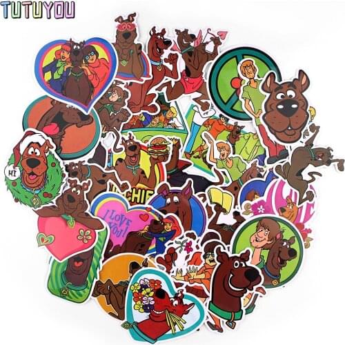 PC1738 35pcs/set Dog Cartoon Scrapbooking Stickers Decal For Guitar Laptop Luggage Car Fridge Graffiti Sticker