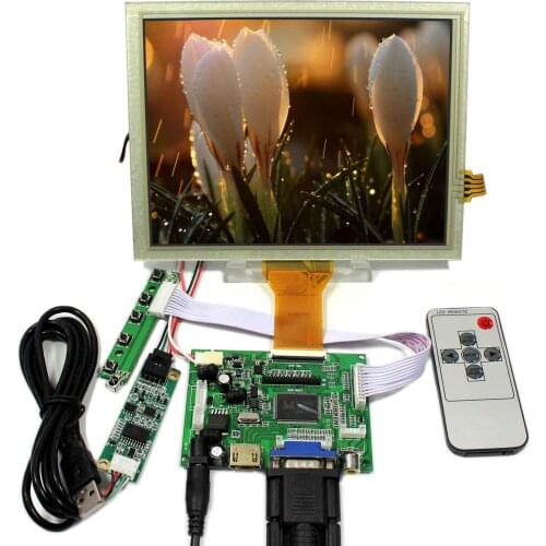 HD MI VGA 2AV LCD Contorller Board 8inch EJ080NA-05A AT080TN52 800x600 Touch Screen