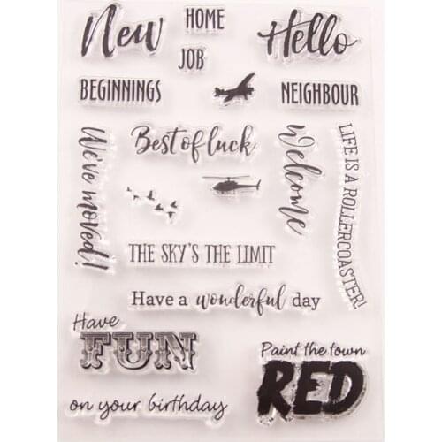 Silicone Clear Stamps CUTTING DIES For Scrapbooking letter STENSICLS DIY PAPER Album Cards MAKING Transparent RUBBER Stamp