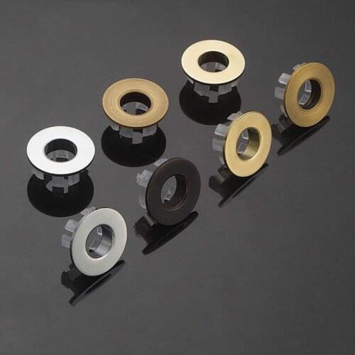 Bathroom Basin faucet Sink Overflow Cover Brass Six-foot Ring Insert Replacement