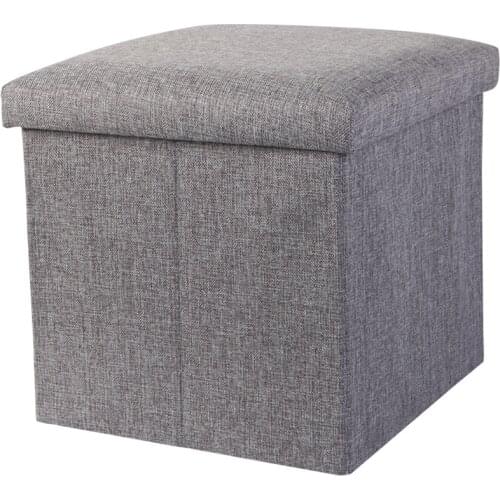 Storage Stool Storage Stool Can Sit Sofa Stool Rectangular Folding Fabric Stool Household Finishing Box Shoe Stool
