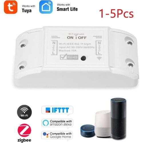 WiFi Smart Light Switch Tuya/Smart Life APP Wireless WiFi Smart Breaker LED Light Remote Control With Alexa Google Smart Home