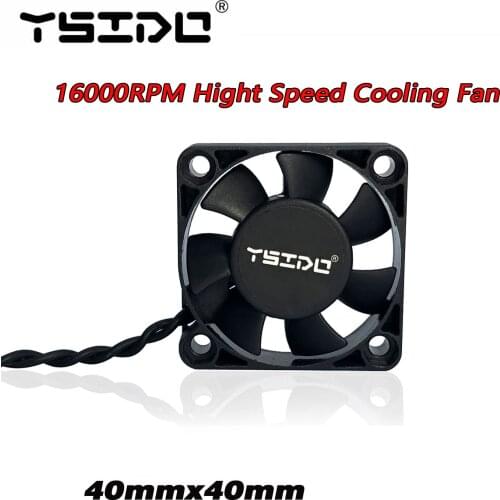 YSIDO 16000RPM 4010 40mm Cooling Fan Heat Dissipation for Hobbywing Traxxas Redcat Axial 4268 4274 1515 1/10 1/8 1/12 RC Car