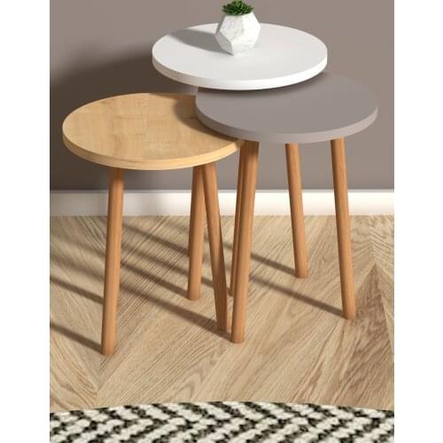 Roman Zigon Coffee Table White Cappuccino Oak