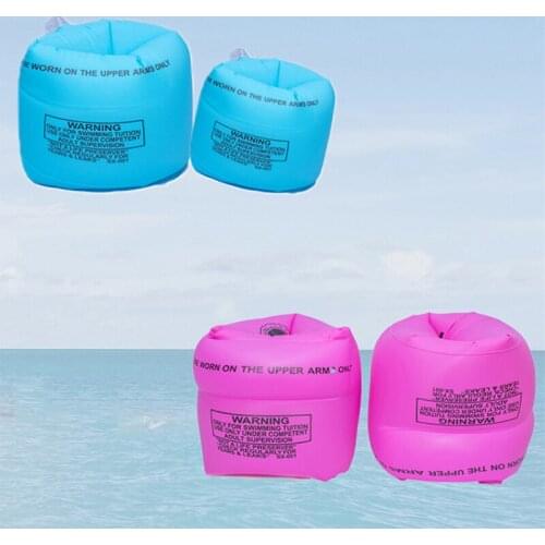 1 Pair PVC Swimming Arm Ring Floating Rings Kids Inflatable Swim Life Air Sleeves Inflatables Float Ring Thicken Floatys Pools