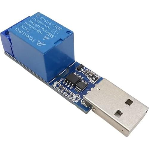 1Pcs LCUS-1 1 Channel USB Serial Relay Moudle PCB USB Intelligent Control Switch