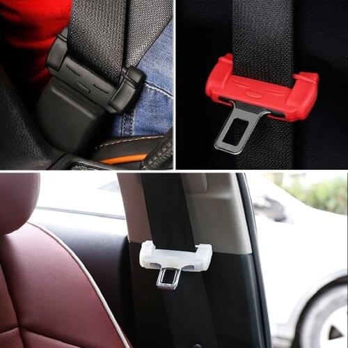 2x Car Styling Safety Belt Buckle Covers Padding Anti Scratch Silicon Car Accessories For BMW E46 E39 E90 E60 E36 F30 F10 E30 X1