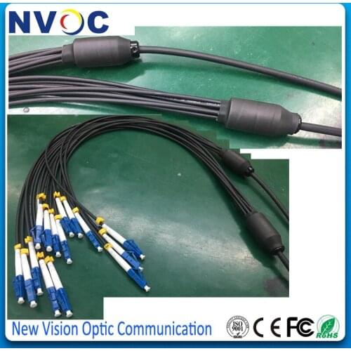 4Core,G657A,Armored Black LSZH Cable,4.0mm,LC-SC UPC 100M Reel Roll Armoured Fiber Optic Patch cord,LC/UPC-SC/UPC Fiber Jumper