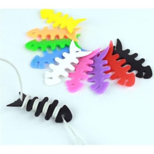 5PCS SIANCS Earphone Cable Cord Organizer Holder Cable Winder for Phone Tablet Mouse Computer Headphone