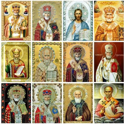 5D Diamond Painting Full Drill Square Icons Embroidery Cross Stitch Religion Home Decoration Diamond Art