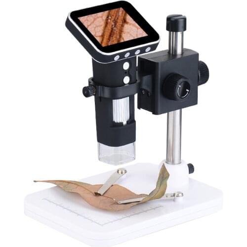 600X digital electronic microscope camera with LCD display 3.5 inch video USB microscope magnifier HD 200W pixels