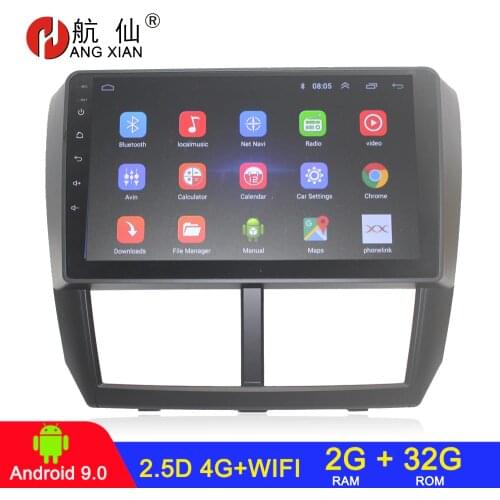 Android 9.0 2 din car radio car stereo For Subaru Forester 2008-2012 car dvd player autoradio car audio 2G+32G 4G internet