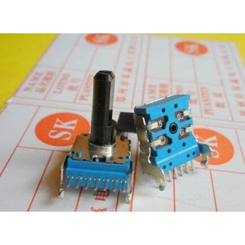 Free Shipping!! Single row of 7 feet / potentiometer / A50K-15MM Axle /Electronic Component