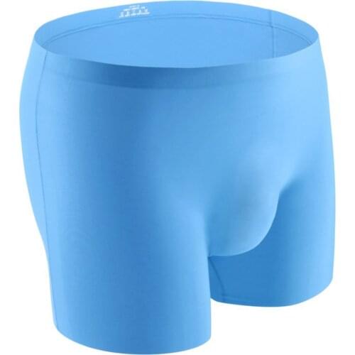 High-Quality Man Boxer Briefs Breathable Comfy Briefs Ultra-thin Bulge Pouch White Red Gray Blue Viscose Panties