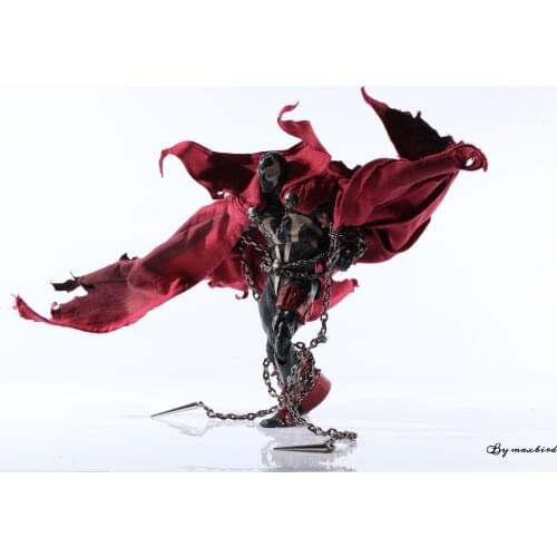 1/12 Spawn Reggae Happy Red Robe Accessory Luxury Cloak Cape Robe With Chain Dolls Toy Model Parts No Figure