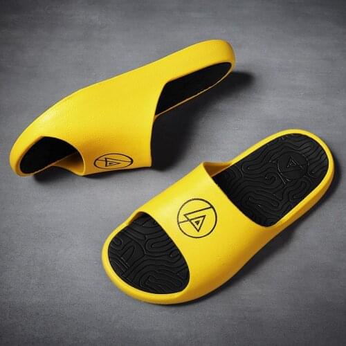 2020 New Mens Summer Fashion Slides Male Non-slip Indoor Bathroom Slippers Man Outdoor Beach Water Sandals