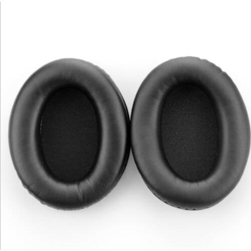 1 Pair Ear Pad Protein skin Earphone Cover Black Ear Cushions for Kinston HSCD KHX-HSCP Hyperx Cloud II Headphones 110*90*50mm
