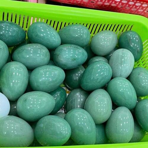Natural Donglin jade crystal egg - shaped healing ball gem 1