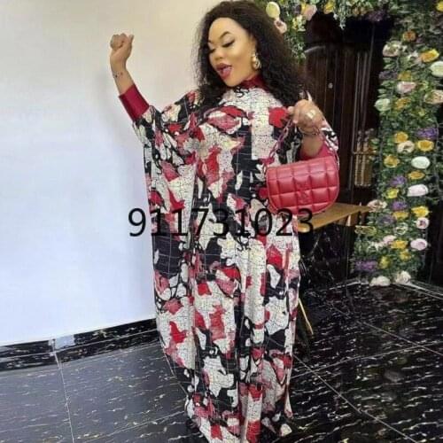 New Style Fashion Classic African Women Clothing Dashiki Free Size Print Design Loose Long Dress African Dresses For Women