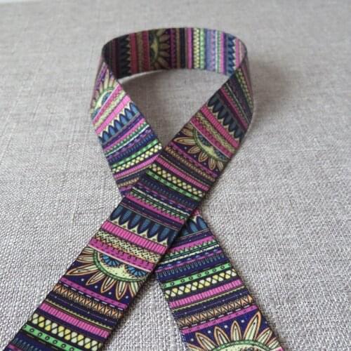 50 Yards Width 25mm Ethnic Style Webbing Luggage Belt Straps Dog Pet Collar Leash Harness Backpack Bag Clothing DIY Accessories