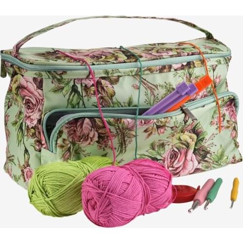 DIY Knitting Bag Tangle-Free Yarn Storage Tote Crocheting Supplies Organizer Sturdy Lightweight Knitting Crochet Bag