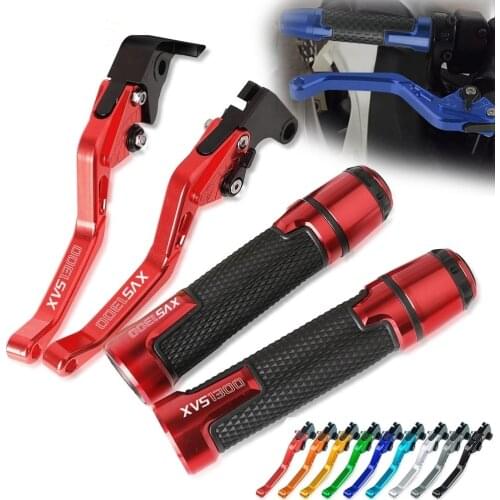 Brake Handle Clutch Levers Motorcycle Thruster Grip Handle Bar Cap End Plugs For YAMAHA XVS1300V STRYKERBULLETCOWL 2015 2016