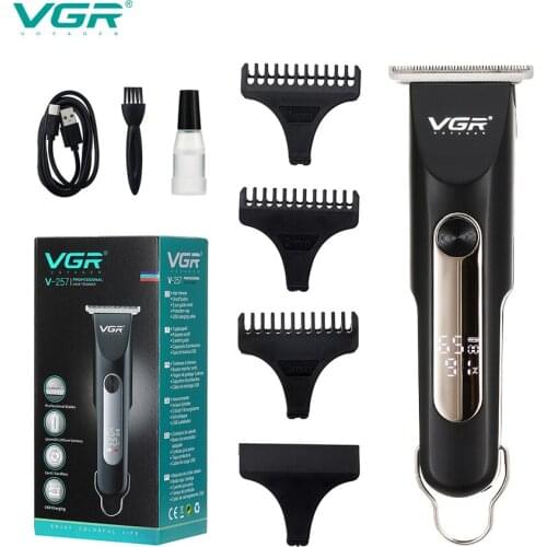 VRG Full metal housing hair trimmer beard hair clipper professional oil-head electric hair clipper cord cordless men trimer kit