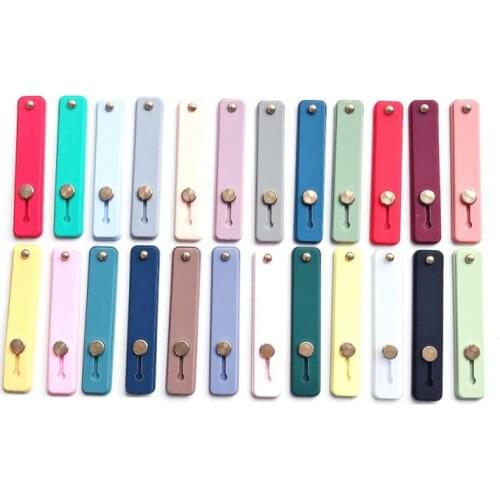 Universal Plain Color Wrist Band Hand Band Finger Grip Mobile Phone Holder Stand Push Pull Phone Socket Holder For Iphone Xiaomi