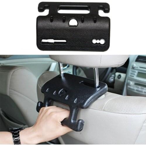 Car Seat Headrest Hanger Folding Hook Safety Handrail Backseat Grab Handle Auto Seat Back Hanging Bag Holder Accessories