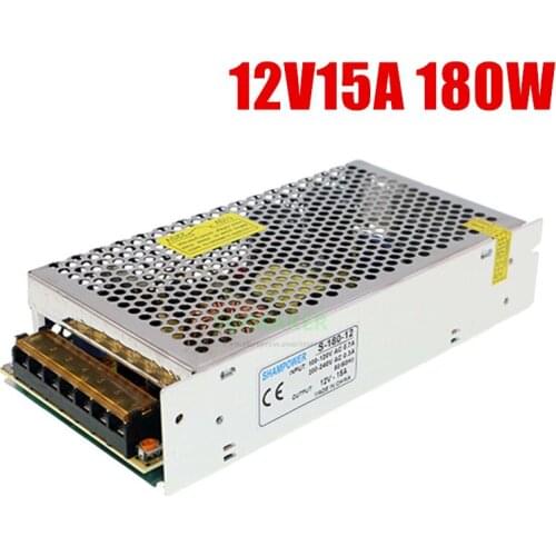 Output 12V 15A DIY Parts DC transformer 180W 3D printer power supply 3D printer parts