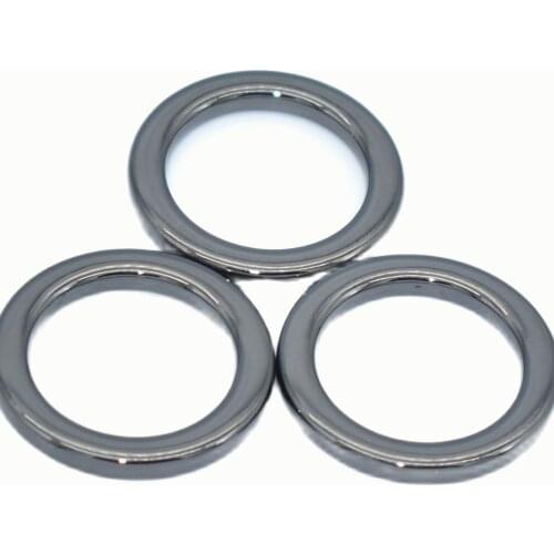 19mm Gunmetal O Ring Round Ring Handbag Purse Belt Clip Strap Jewelry Making Dog Collar Clasps Keychain Supplies Hardware