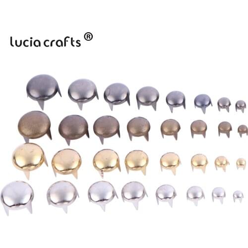 3-10mm Random Mix Round Iron Clothing Rivet Spike Studs Nailhead DIY Craft For Shoes Clothing Bag Parts Decor I1213