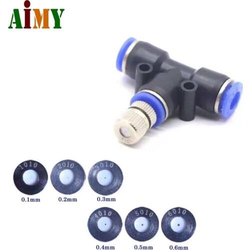 5Pcs Low Pressure Atomizing Nozzles 6mm Slip Lock Quick Connector Humidify Watering Landscapingc Sprayer Misting Cooling System