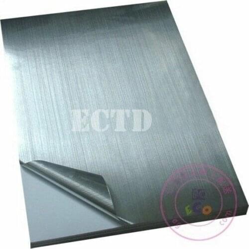 50 sheets Glossy Silver PET Sticker A4 Waterproof For Laser Printer 297*210mm