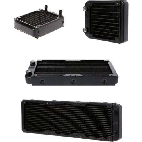 360mm Aluminum Computer Radiator Water Cooler 18 Tube CPU Heat Sink Exchanger