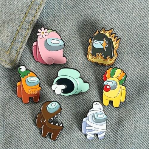Game character Enamel pin Custom Funny Brooch Bag Clothes Lapel Pin Cartoon Comics Badge TV series Jewelry Gift Fans