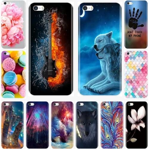 Phone Case For iPhone SE 5S 5 S 5C Soft Silicone TPU Ultra Thin Colorful World Snow Wolf Cover For iPhone 4S 4 S Case