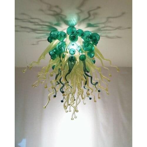 Home Lighting Art Decorations Saving Led Lights and Lighting Style Cheap Hand Blown Colored Glass Chandelier