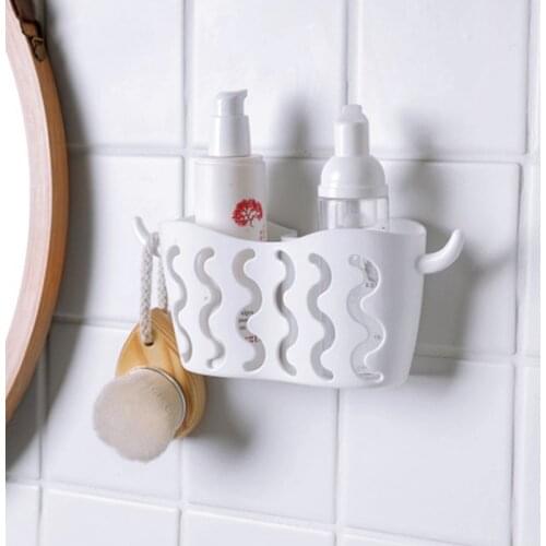 Sink Shelf Soap Sponge Drain Rack Sink Plastic Hanging Basket Racks Shelf Basket Spout Holder Storage Kitchen Accessoriess