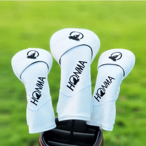 Honma Golf Club #1 #3 #5 Wood Headcovers Driver Fairway Woods cover PU Leather Head Covers Set Protector Golf Accessories
