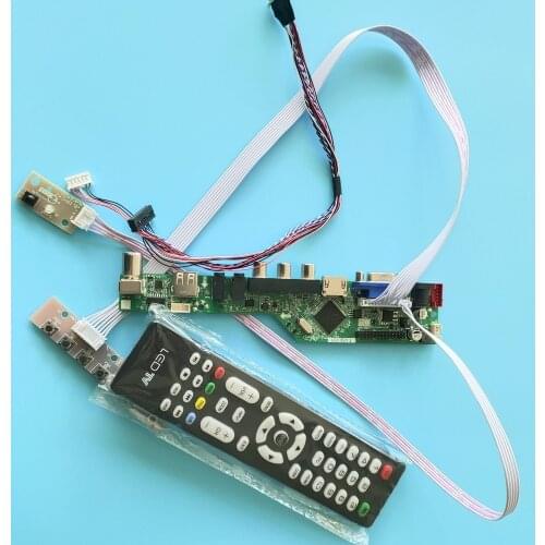 Kit for LTN156AT30 40pin Controller board remote Screen LVDS panel Display 1366x768 LCD LED VGA USB HDMI TV AV Audio monitor