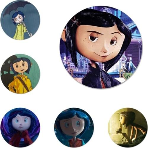 Coraline and the magic door Badge Brooch Pin Accessories For Clothes Backpack Decoration gift 58mm