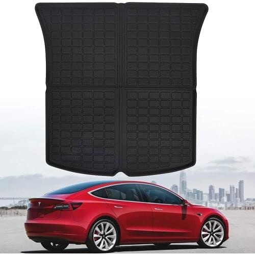 Rear Trunk Mat for Tesla Model Y 2020-2021 Cargo Liner TPO All Weather Trunk Floor Mat